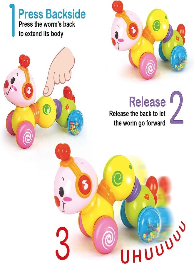Lefan Baby Toys 6 Months Plus Crawling Toys for 1 2 3 4 5 Year Old Girls Gifts with Music & Light Press & Go Baby Toys 12+ Months 1st Birthday Gifts for Girls Boys (Color May Vary) - Image 2